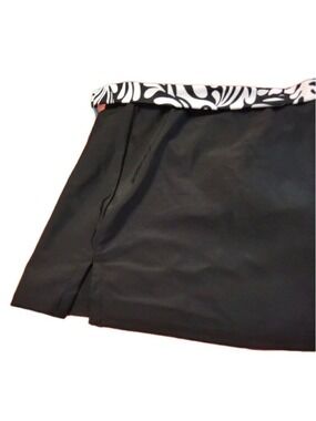 La Playa Swimsuit Belted Skirt Bikini Bottom Women's Medium Black With Tag Vtg